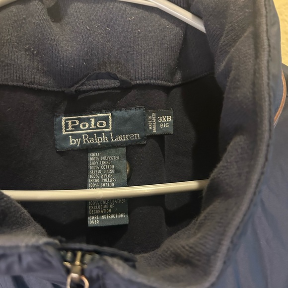 Ralph Lauren Men's Dark Blue Fall/Winter Windbreaker w/hood (Big N Tall) - Picture 10 of 10